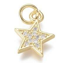 Pendente stella con zirconi 1 pezzo