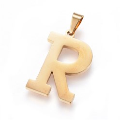 Lettera R pendente acciaio 1 pezzo