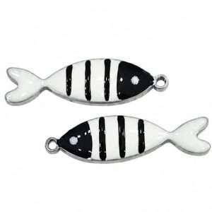 Pendente Pesce in acciaio smaltato 1 pezzo