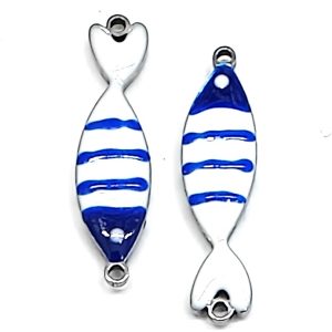 Pendente Pesce in acciaio smaltato 1 pezzo