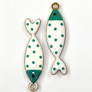 Pendente Pesce in acciaio smaltato 1 pezzo