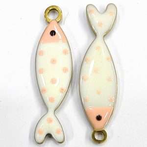 Pendente Pesce in acciaio smaltato 1 pezzo