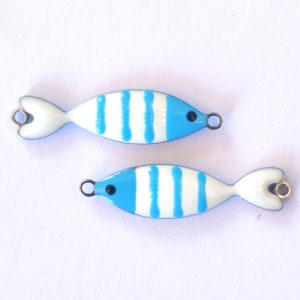 Pendente Pesce in acciaio smaltato 1 pezzo