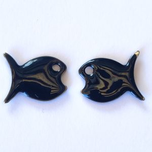 Pendente Pesce in acciaio smaltato 1 pezzo