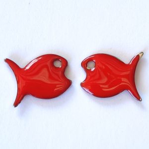 Pendente Pesce in acciaio smaltato 1 pezzo