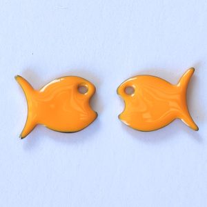 Pendente Pesce in acciaio smaltato 1 pezzo
