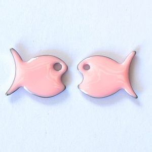 Pendente Pesce in acciaio smaltato 1 pezzo