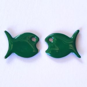 Pendente Pesce in acciaio smaltato 1 pezzo