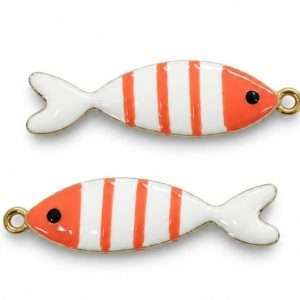 Pendente Pesce in acciaio smaltato 1 pezzo