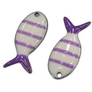 Pendente Pesce in acciaio smaltato 1 pezzo