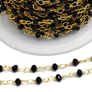 Catena rosario con cristalli 50 cm