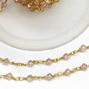Catena rosario con cristalli 50 cm