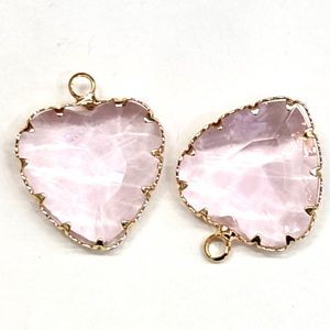 Cuore in cristallo sfaccettato 1 pezzo