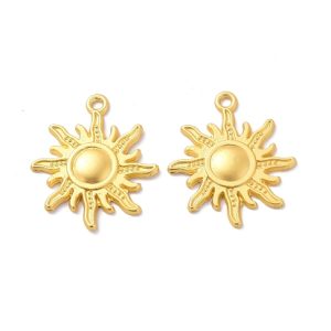 Pendente sole in Zama oro opaco 1 pezzo