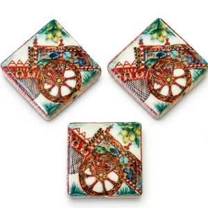 Mattonelle in ceramica smaltate 1 pezzo