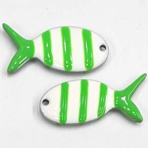 Pesce acciaio smaltato 1 pezzo