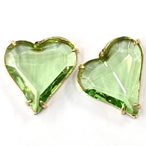 Cuore in cristallo con cornice col oro 1 pezzo