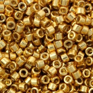 Delica Miyuki 11/0 Duracot Galvan. Gold cod. DB01832 5gr
