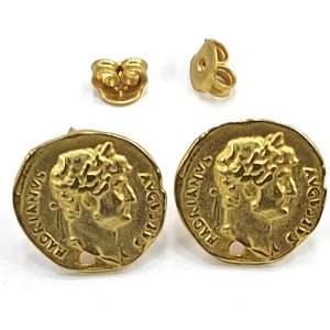 Basi orecchini in zama placcate oro 1coppia