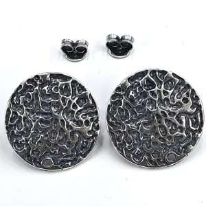 Basi orecchini in zama placcate in argento 1 coppia