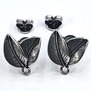 Basi orecchini in zama placcate in argento 1 coppia