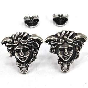 Basi orecchini in zama placcate in argento 1 coppia
