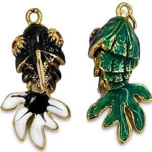 Pesce smaltato in acciaio double face 1 pezzo