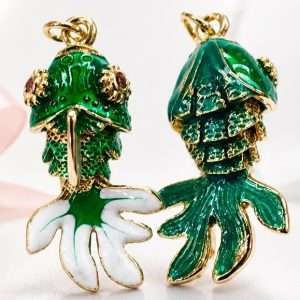 Pesce smaltato in acciaio double face 1 pezzo