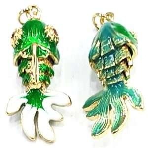 Pesce smaltato in acciaio double face 1 pezzo