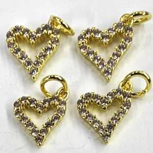 Pendente con Zirconi Cuore 1 pezzo