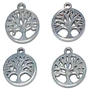 Albero acciaio inox argento 4 pezzi