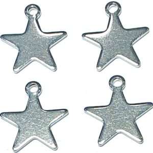 Stella acciaio inox color argento 4 pezzi