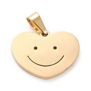 Pendente acciaio Cuore 1 pezzo