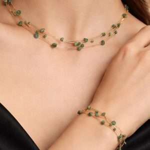 Collana e bracciale Positano